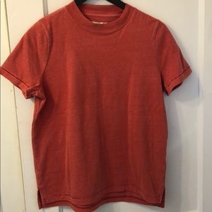 Madewell garment died red t-shirt, size M